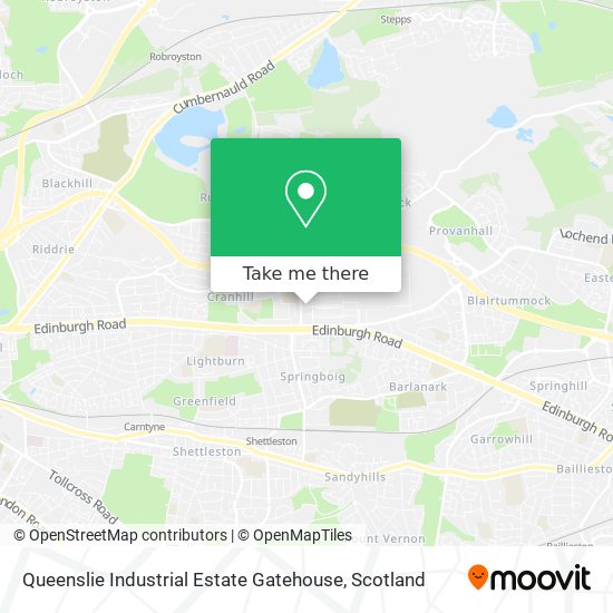 Queenslie Industrial Estate Gatehouse map