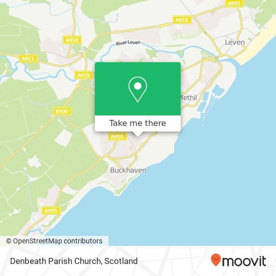 Denbeath Parish Church map
