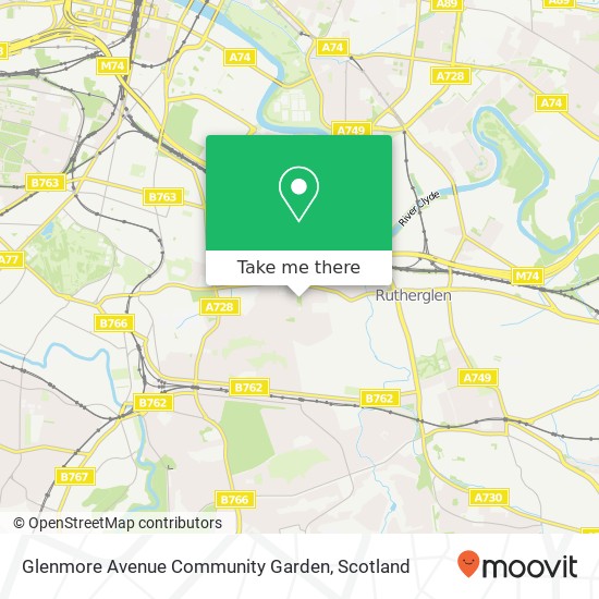 Glenmore Avenue Community Garden map