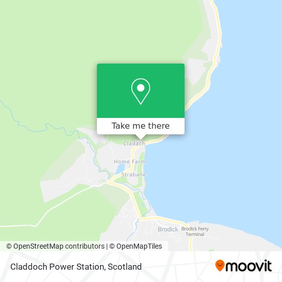 Claddoch Power Station map