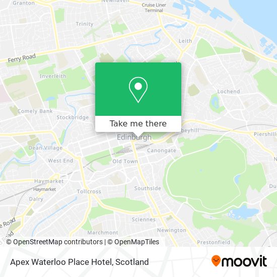 Apex Waterloo Place Hotel map