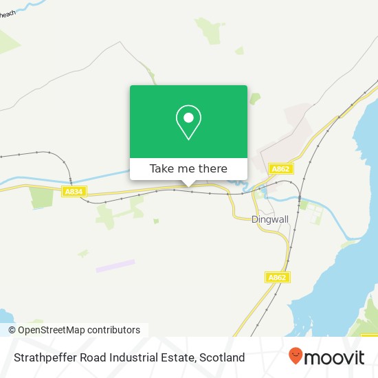Strathpeffer Road Industrial Estate map