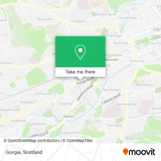 Gorgie map