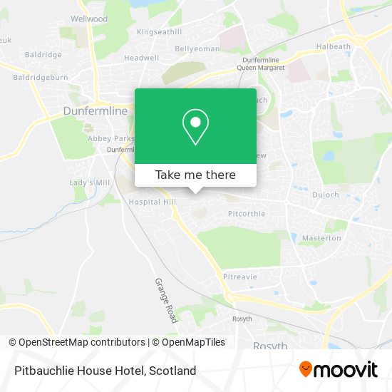 Pitbauchlie House Hotel map