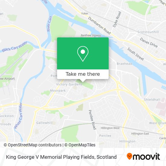 King George V Memorial Playing Fields map