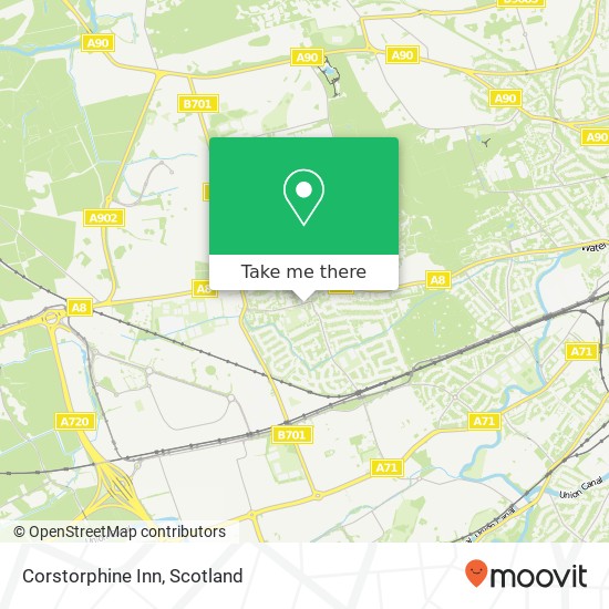 Corstorphine Inn map