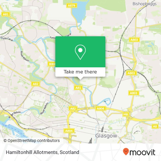 Hamiltonhill Allotments map