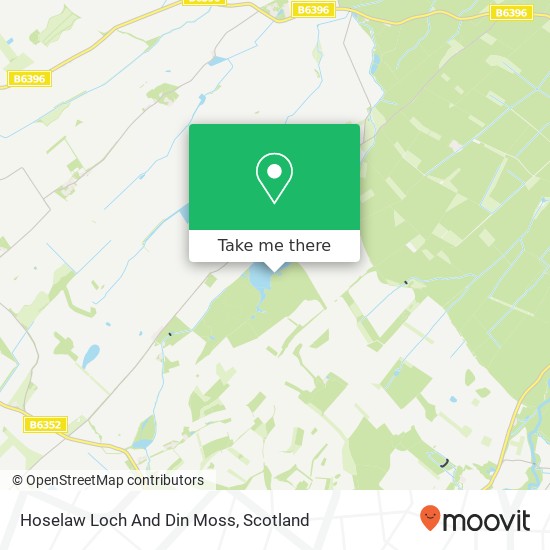 Hoselaw Loch And Din Moss map