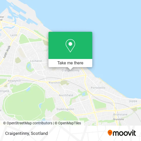 Craigentinny map