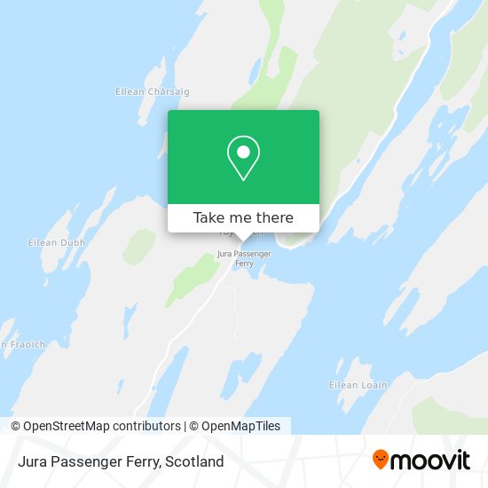 Jura Passenger Ferry map