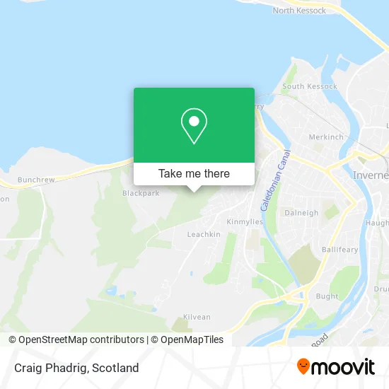 Craig Phadrig map