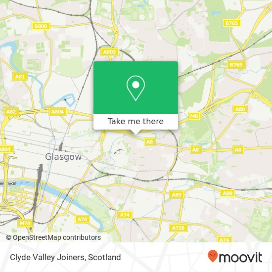 Clyde Valley Joiners map