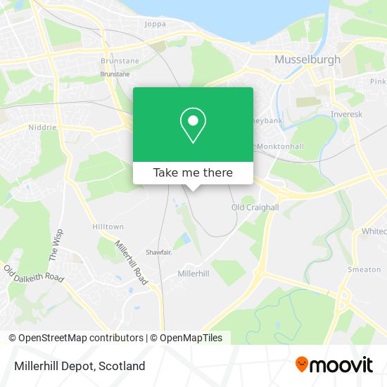 Millerhill Depot map