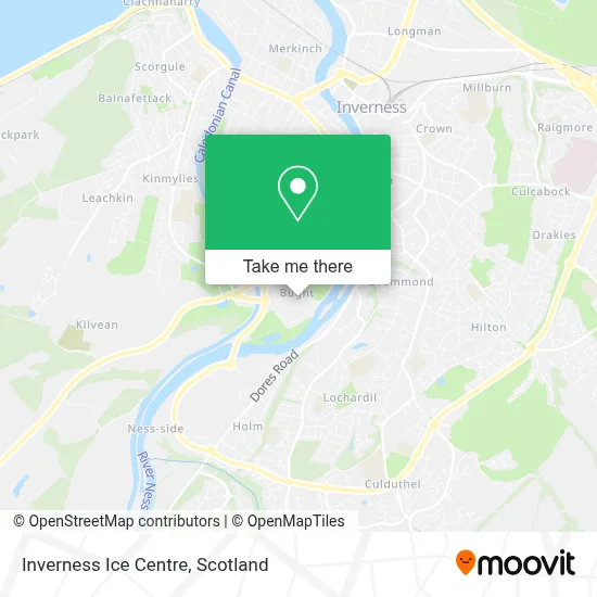 Inverness Ice Centre map
