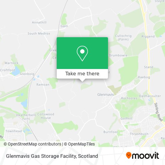 Glenmavis Gas Storage Facility map