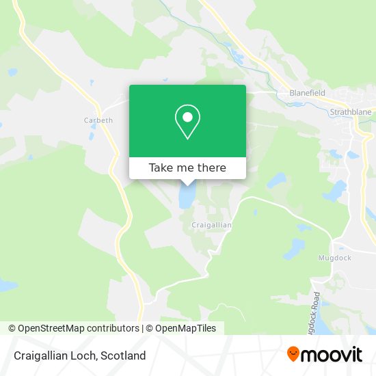 Craigallian Loch map