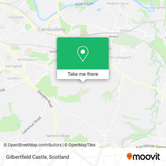 Gilbertfield Castle map