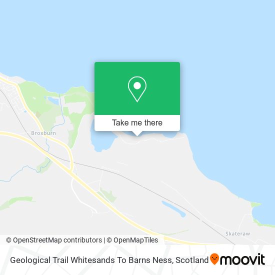 Geological Trail  Whitesands To Barns Ness map