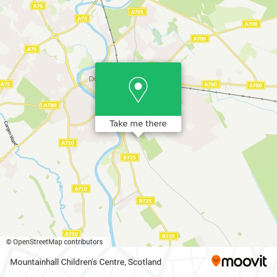 Mountainhall Children's Centre map