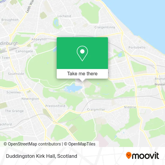 Duddingston Kirk Hall map