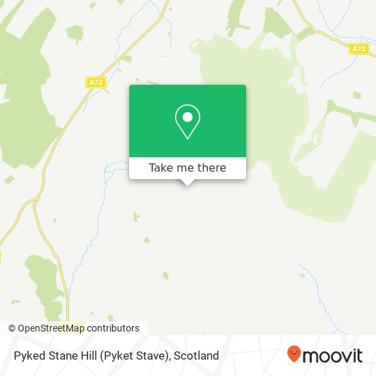 Pyked Stane Hill (Pyket Stave) map