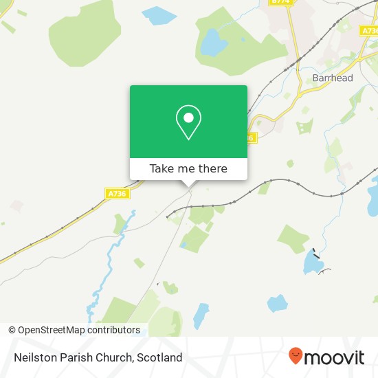 Neilston Parish Church map