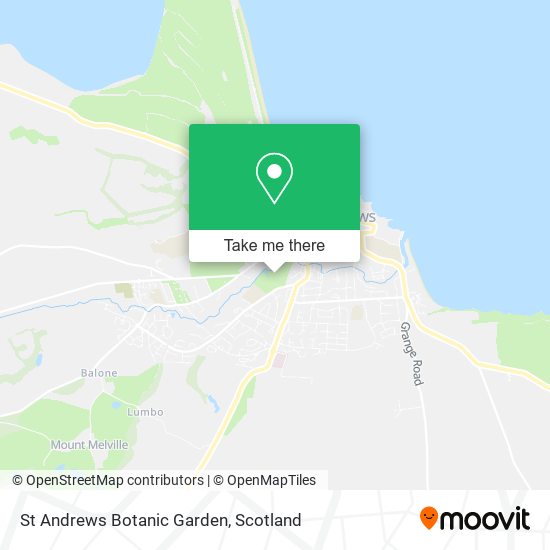 St Andrews Botanic Garden map