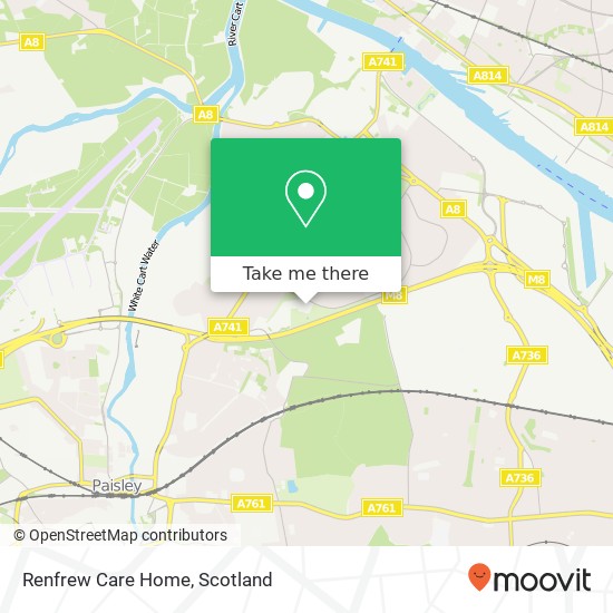 Renfrew Care Home map
