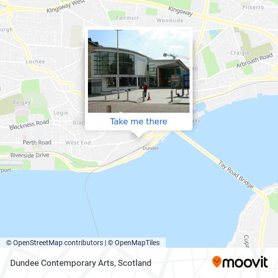 Dundee Contemporary Arts map