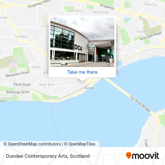 Dundee Contemporary Arts map
