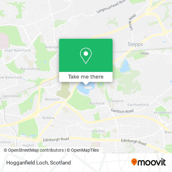 Hogganfield Loch map