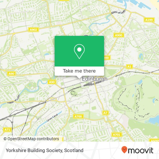 Yorkshire Building Society map