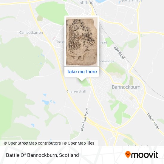 Battle Of Bannockburn map