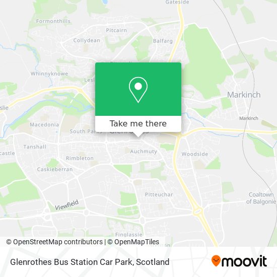 Glenrothes Bus Station Car Park map