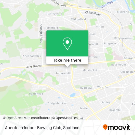 Aberdeen Indoor Bowling Club map