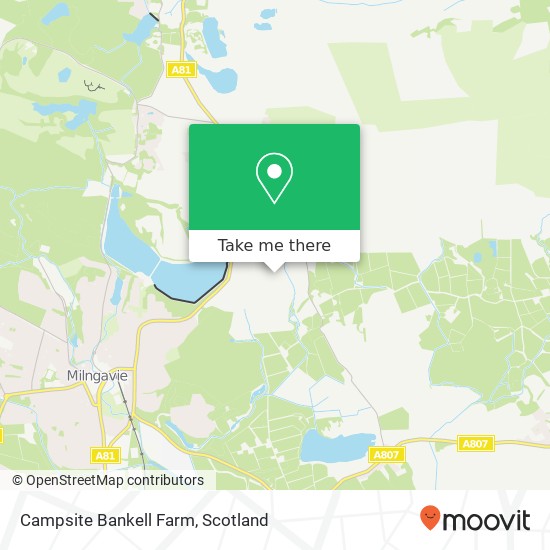 Campsite Bankell Farm map