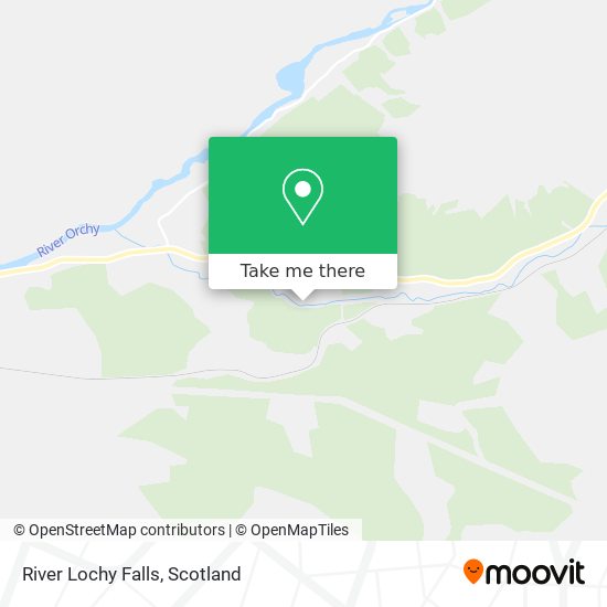 River Lochy Falls map