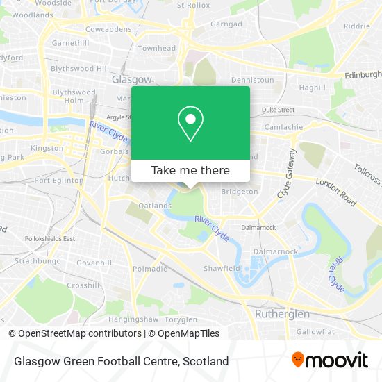Glasgow Green Football Centre map