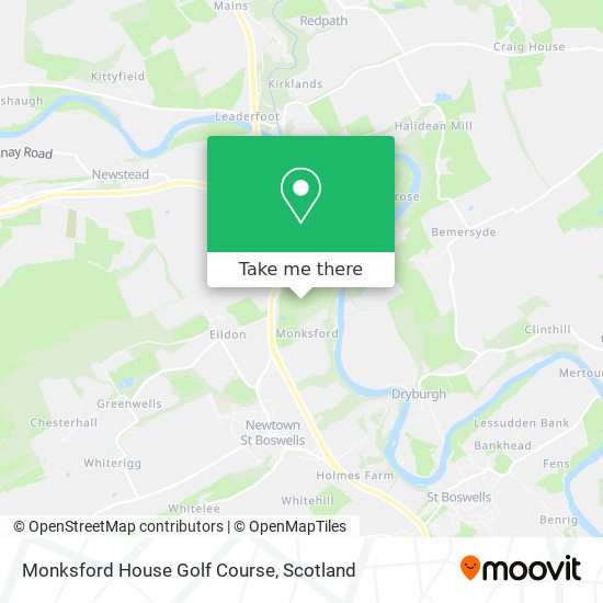 Monksford House Golf Course map