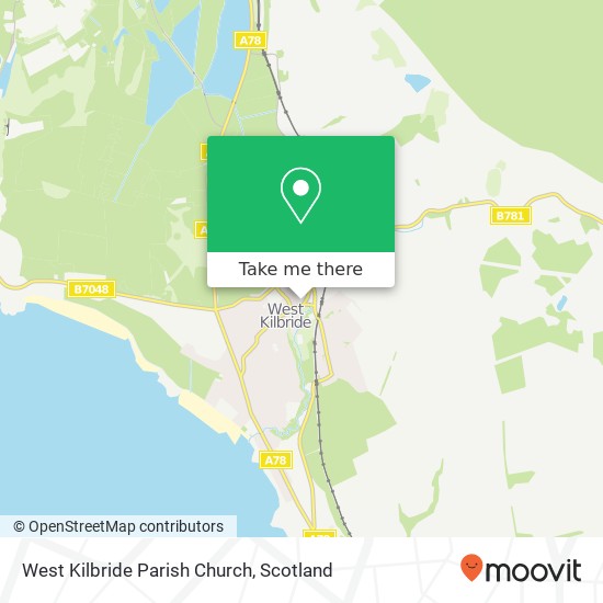 West Kilbride Parish Church map