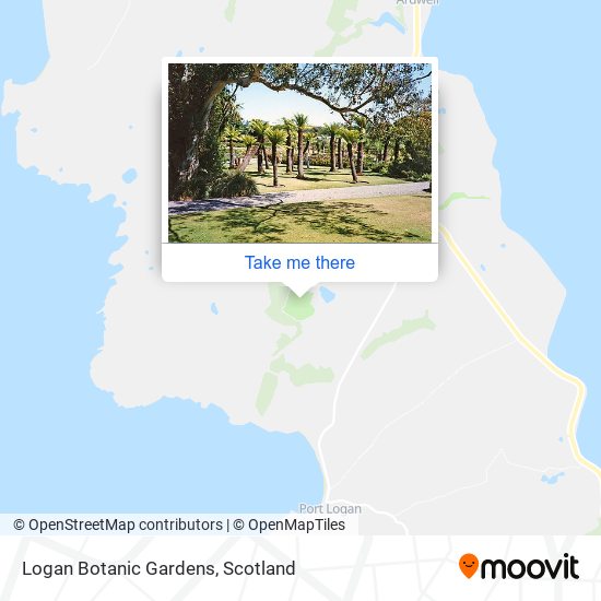 Logan Botanic Gardens map