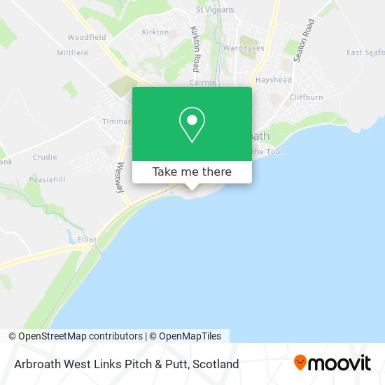 Arbroath West Links Pitch & Putt map