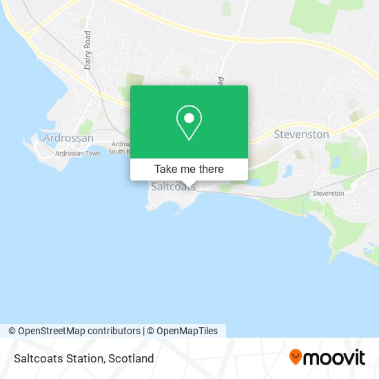 Saltcoats Station map