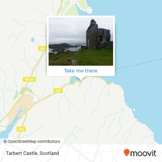 Tarbert Castle map