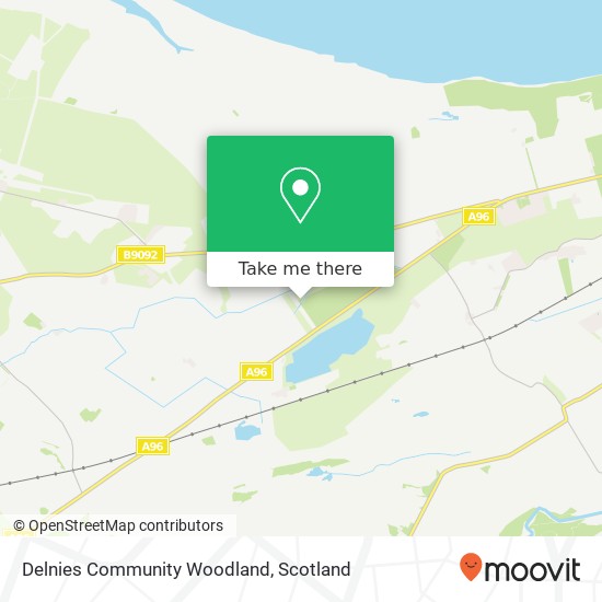 Delnies Community Woodland map