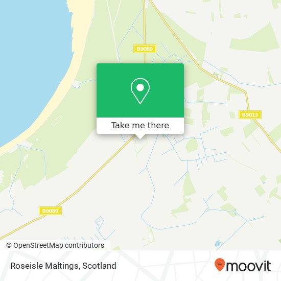 Roseisle Maltings map