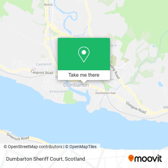 Dumbarton Sheriff Court map