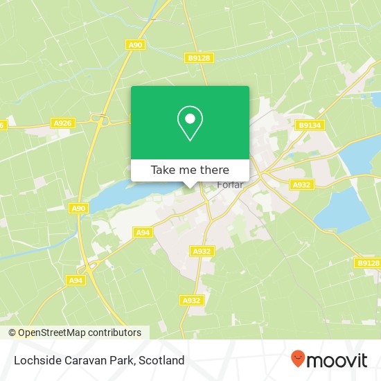 Lochside Caravan Park map