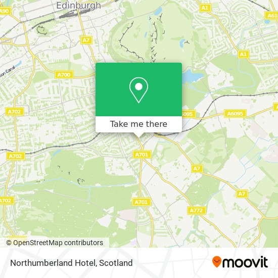 Northumberland Hotel map