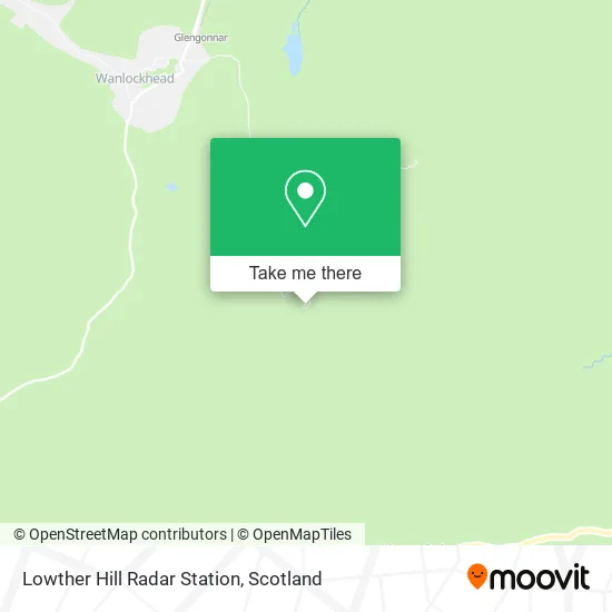 Lowther Hill Radar Station map